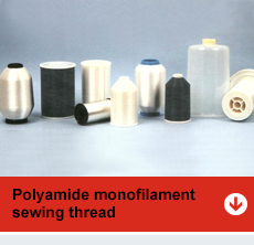 Polyamide monofilament sewing thread